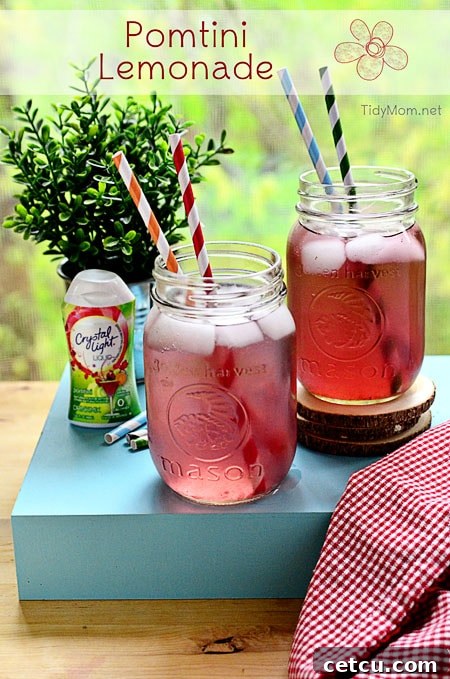 Refreshing Pomtini Lemonade, a delightful blend for any occasion.