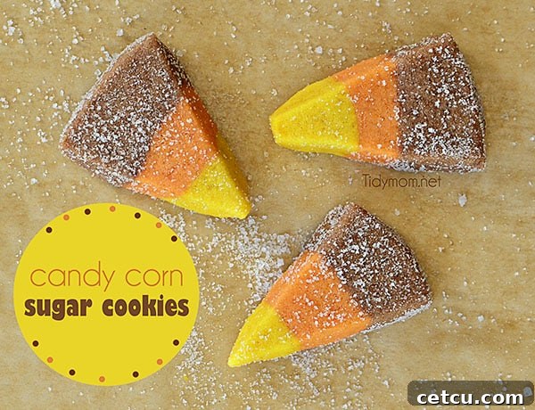 Close-up of freshly baked fall cookies covered in sugar
