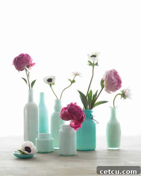 Tips on how to be more green - recycle jars and bottles.
