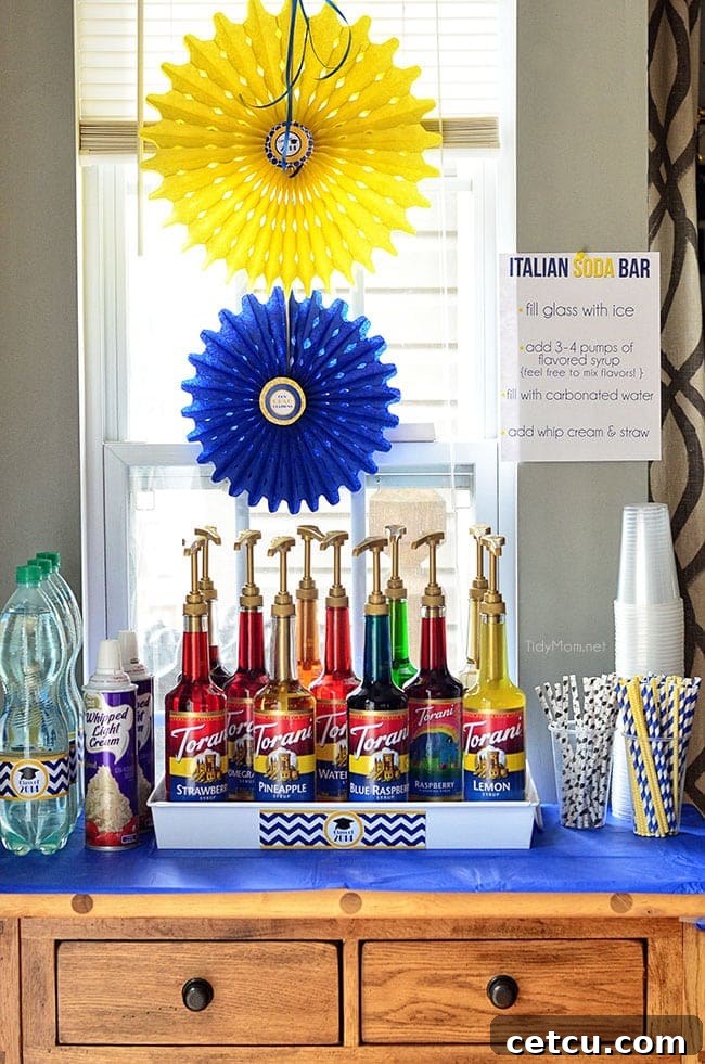 How to Create an Italian Soda Bar for Parties - A Fun and Easy Drink Station