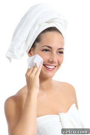 Use baby wipes to gently remove makeup, including stubborn eye makeup, for a fresh face.