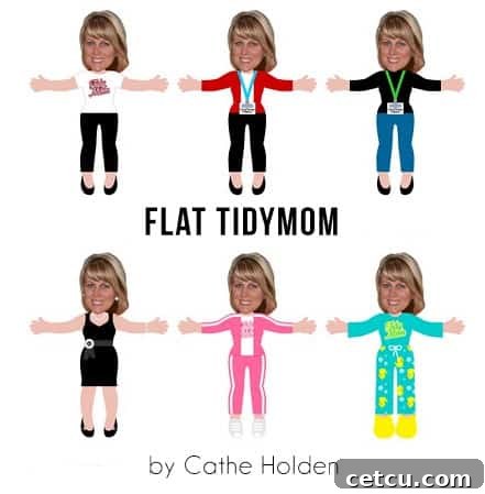Flat TidyMom enjoying Blissdom conference