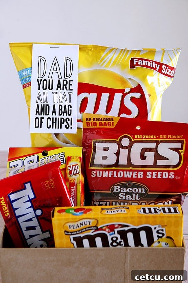 Dad, You're All That printable gift idea for Father's Day