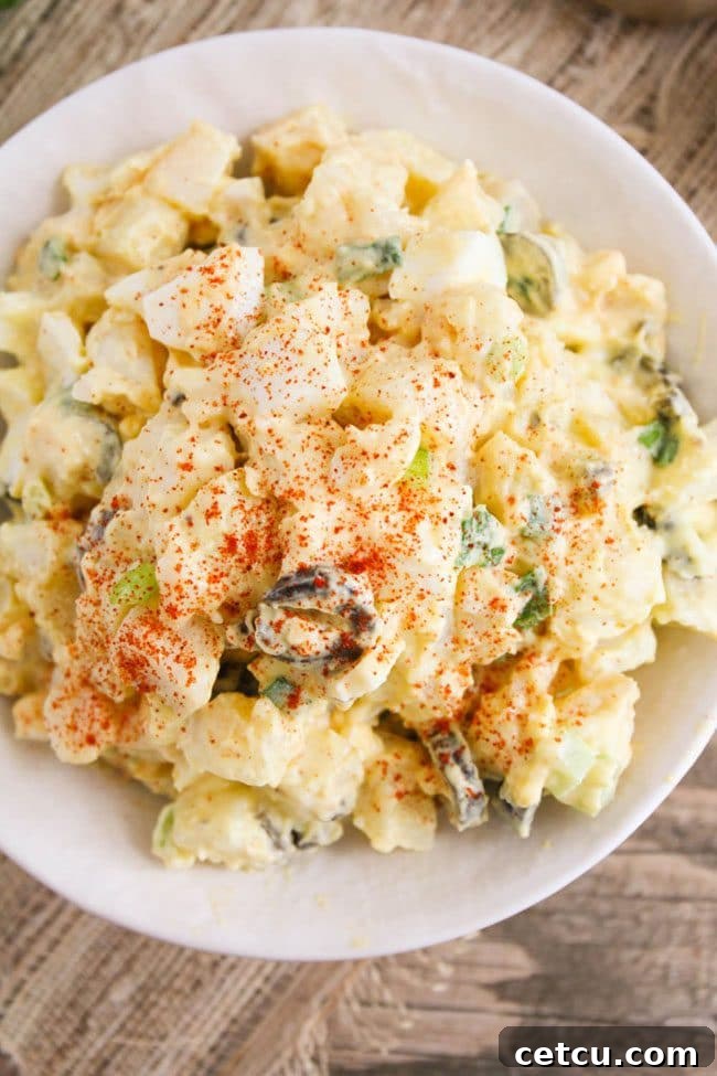 Basic Potato Salad, a timeless and comforting side dish for barbecue