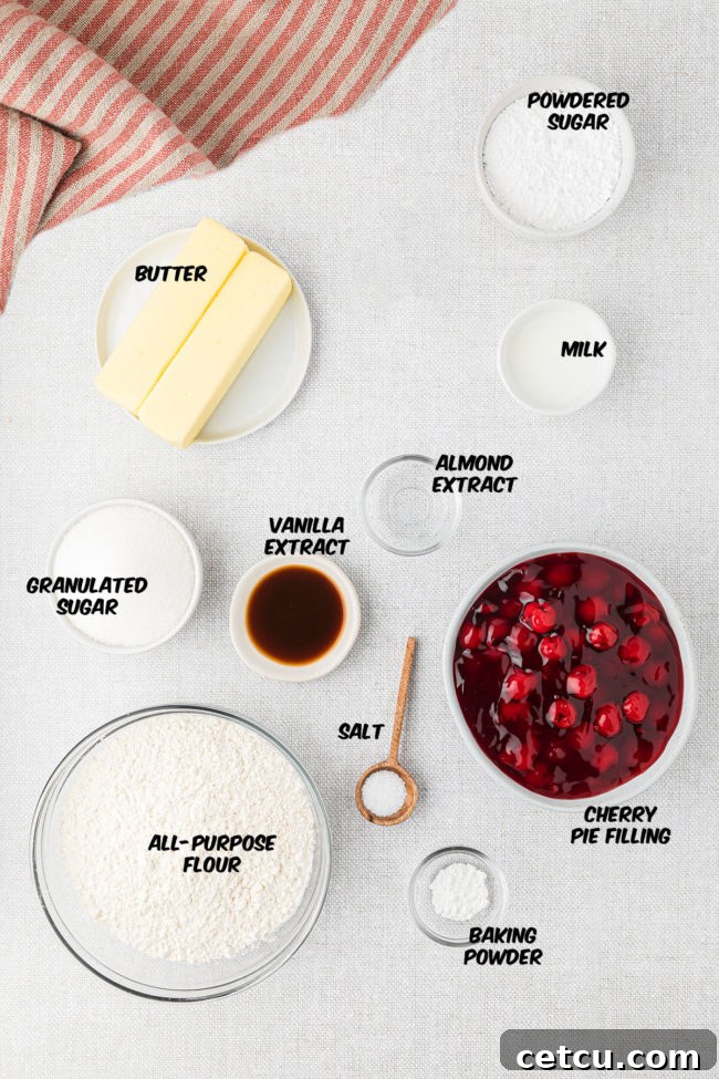 cherry pie bars ingredients