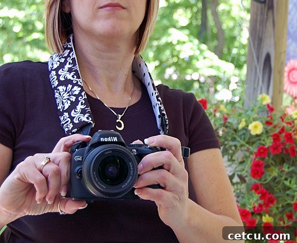 Custom camera strap cover