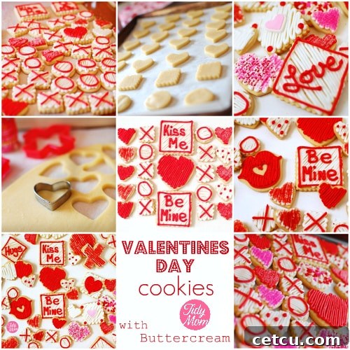 Valentines Day Cookie Collage