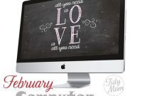 Cozy February Chalkboard Wallpapers for All Devices