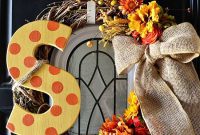 Crafting a Custom Fall Monogram Wreath