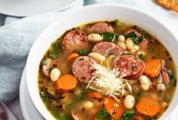 Hearty Smoked Sausage and White Bean Soup