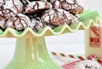 Holiday Peppermint Chocolate Crinkles