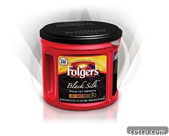 Folgers Black Silk Dark Roast Coffee - Rich and Smooth