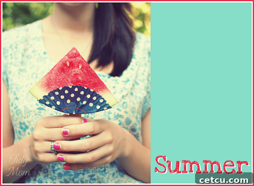Refreshing watermelon slices on a stick, a perfect summer snack for outdoor gatherings.