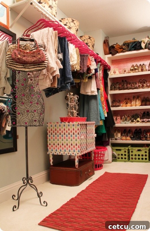 Stunning walk-in closet makeover before and after