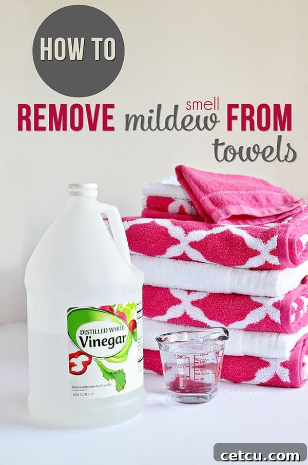 No more stinky towels! Learn how to remove mildew smell from towels