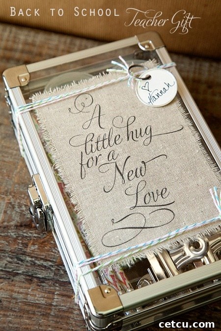 Thoughtful and Personalized Teacher's Gift Box Idea