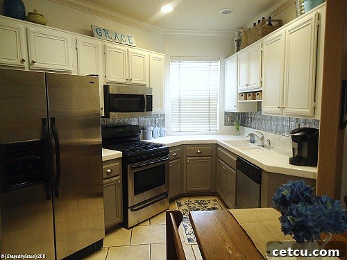 Budget-Friendly Kitchen Makeover featuring a New Backsplash