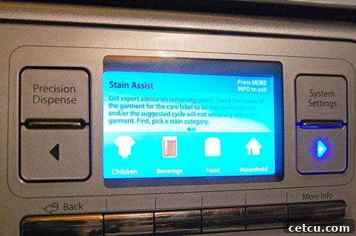 Whirlpool Duet Washer Stain Assist feature