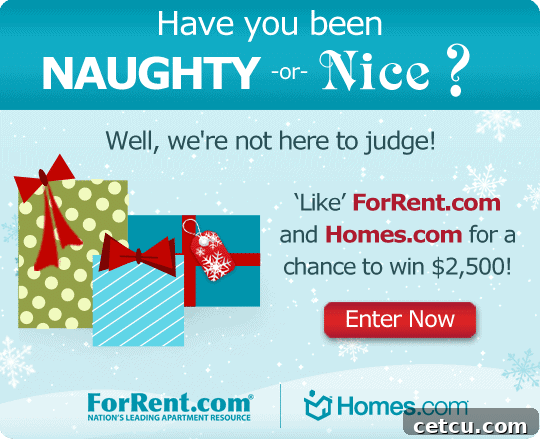 Naughty or Nice Contest: A festive holiday competition banner.