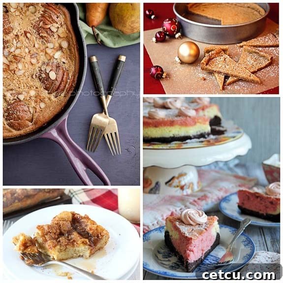 A selection of festive holiday foods