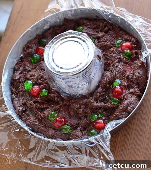 Five minute fudge in pan