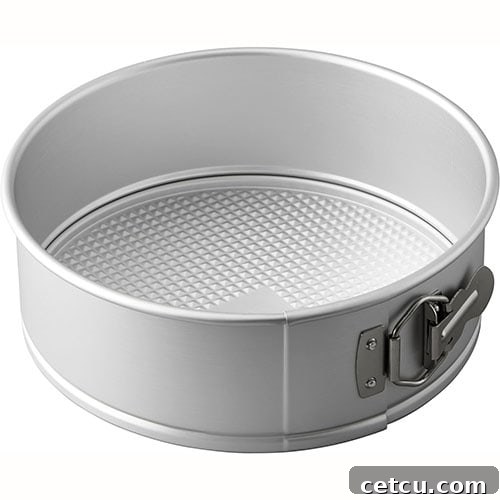 A high-quality 9-inch Springform Pan, perfect for baking cheesecakes and other delicate desserts.