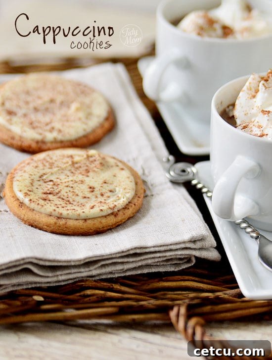 Delicious Cappuccino Cookies from TidyMom, showcasing a perfect blend of coffee and sweet flavors.