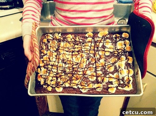 Allison's brownies, a sweet reward after a kitchen clean-up