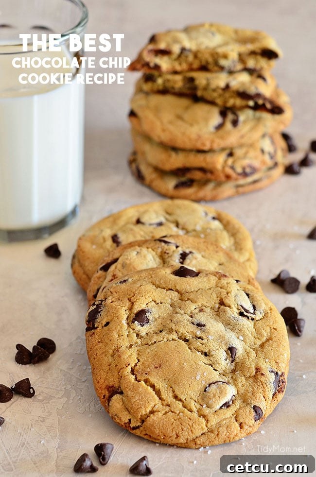 The best chocolate chip cookie recipe from New York Times adapted by Jacques Torres.