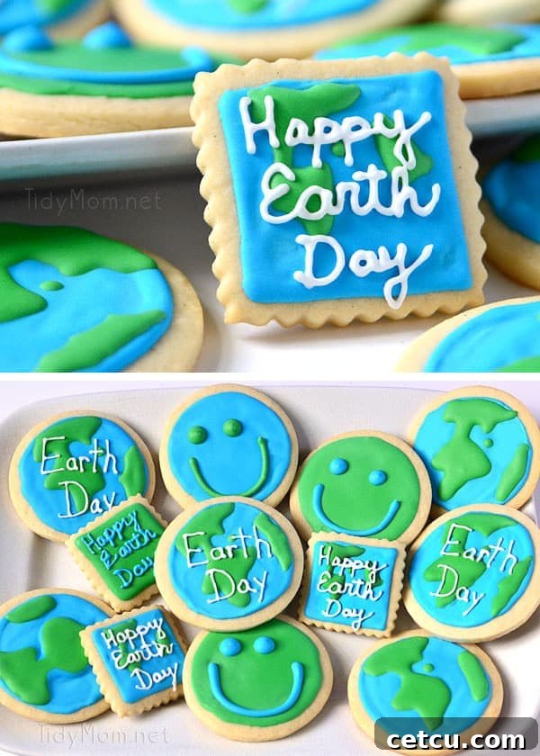 Earth Day's Sweet Planetary Picnic 2 Happy Earth Day Cookies at TidyMom.net