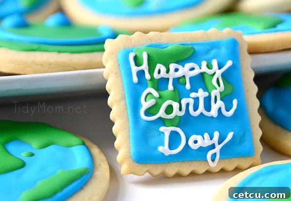 Happy Earth Day cookies-TidyMom Happy Earth Day cookies-TidyMom