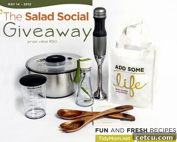 Salad Social Giveaway Prizes at TidyMom.net