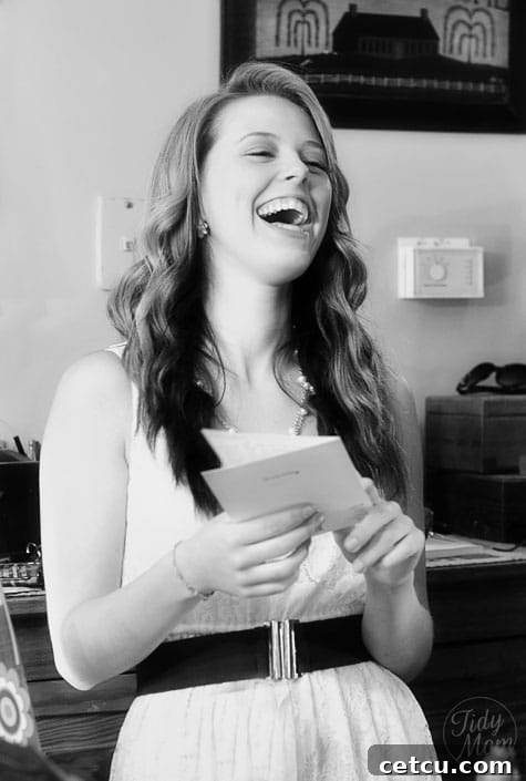 Proud Mom Watching Her Sweet Sixteen Daughter