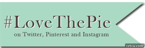 Follow Love the Pie Hashtag on Twitter Pinterest and Instagram