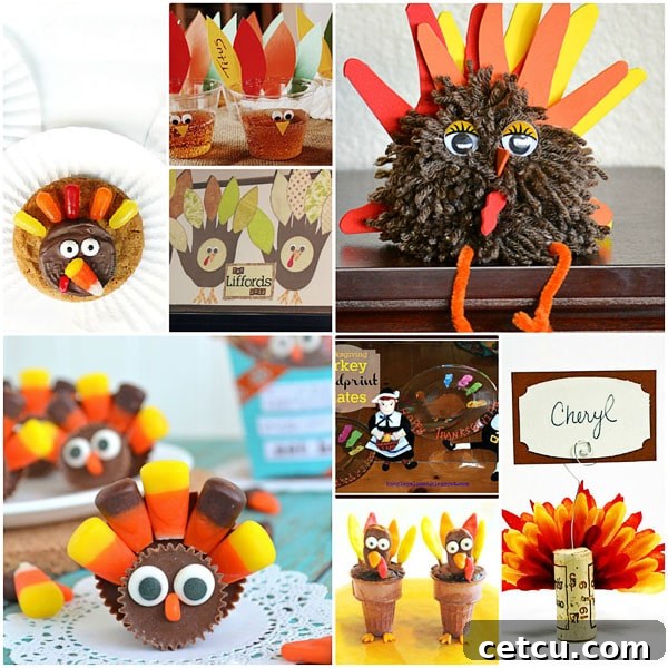Creative Thanksgiving Turkey treats and crafts perfect for family fun