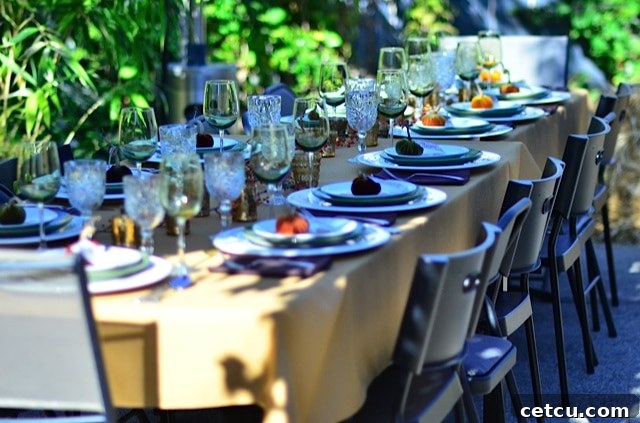 Table and chairs for holiday dining