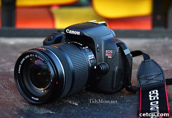 Canon EOS Rebel T4i Kit at Tidymom.net - Capture stunning photos with this powerful DSLR camera.