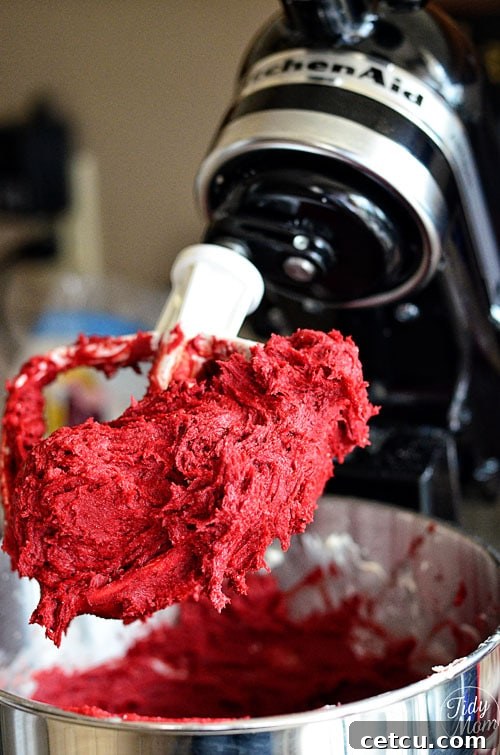 Red Velvet Gooey Butter Cookie Batter TidyMom