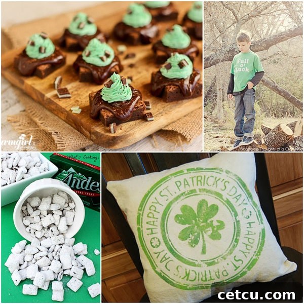 Handmade St. Patrick's Day Projects and Treats Creative Irish-themed projects and desserts for St. Patrick's Day, featuring crafts and yummy treats