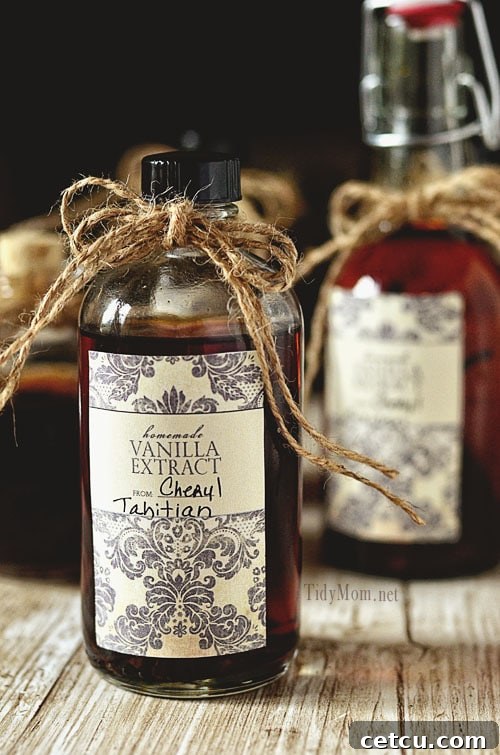 Homemade Vanilla TidyMom.net