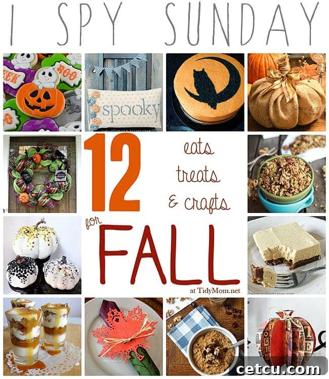 12 Eats, Treats & Crafts for Fall at TidyMom.net