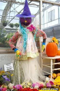 Flora, a charming pumpkin lady display at Hillermann's Nursery, welcoming visitors to the fall festivities.