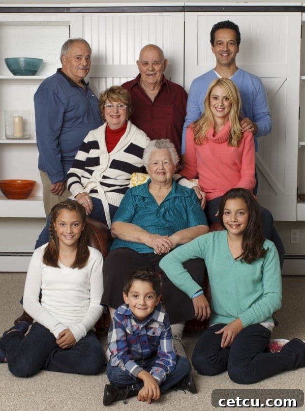 Four Generations One Roof Family picture - Inspiration for family living spaces