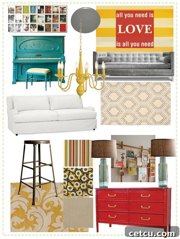 Colorful Home accents - Accent colors in interior design