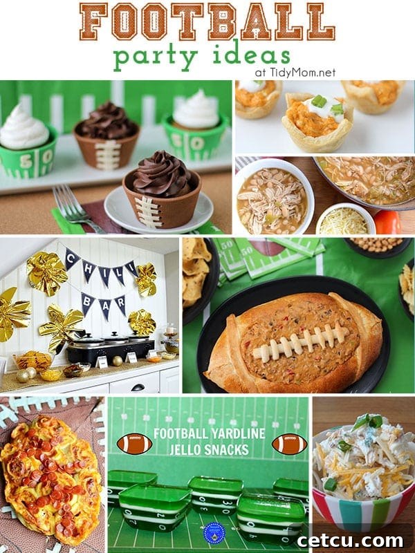 Football party ideas for your Super Bowl gathering