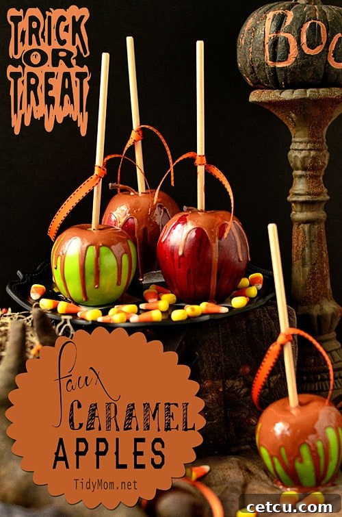 Faux Caramel Apple Craft Tutorial