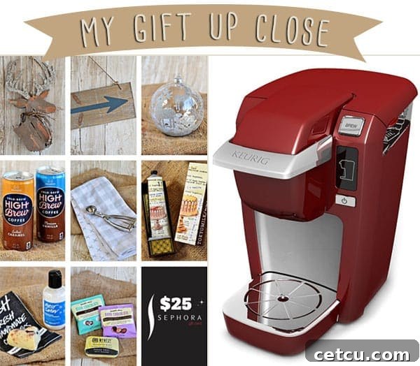 Detailed view of the personal 'favorite things' items included in TidyMom's giveaway