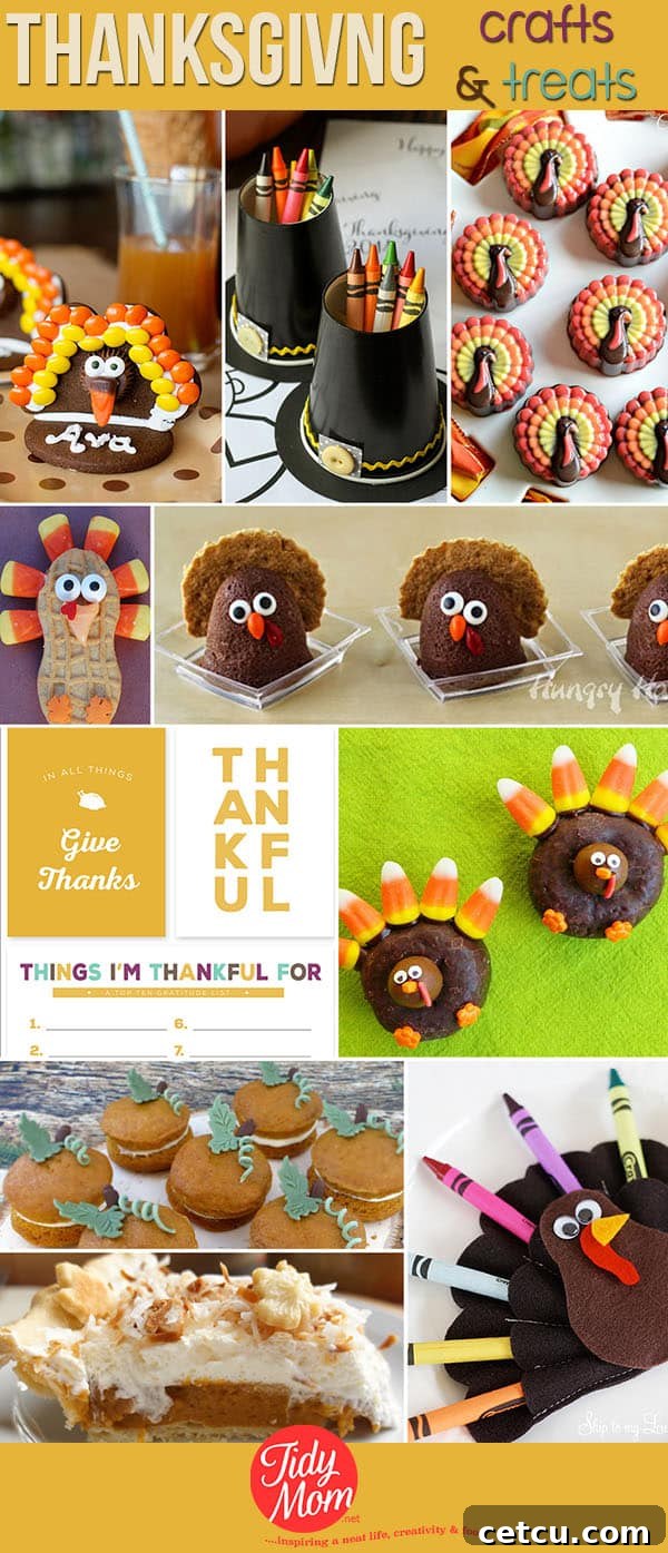 Inspiring DIY Thanksgiving Crafts and Delicious Treats for the Whole Family | TidyMom.net