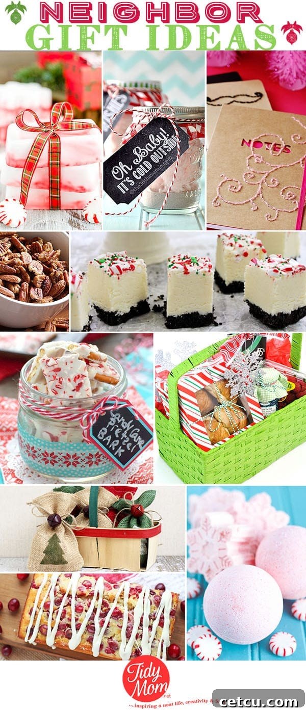 ‘Tis the season to make fun clever gifts for friends and neighbors. Find 10 of the BEST Neighbor Gift Ideas for everyone on your list at TidyMom.net