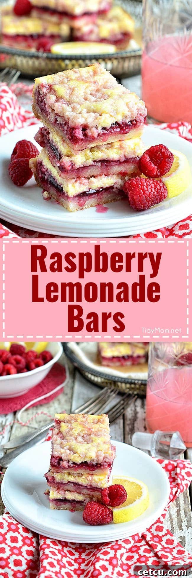 Pin this Raspberry Lemonade Bars recipe for later enjoyment, featuring a perfect blend of sweet and tangy flavors with a creamy cheesecake twist.